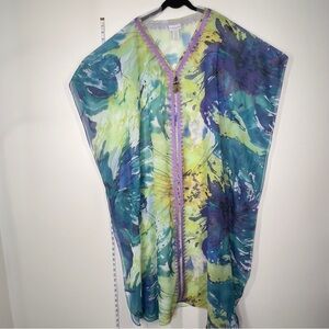 SOFT SURROUNDINGS Women’s Size PM Pastel Sheer Dress